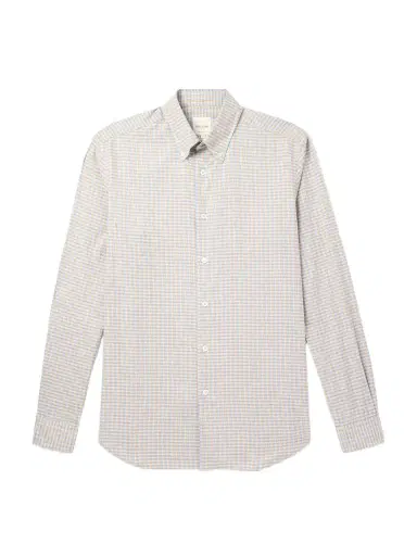 Paul Smith Button-Down Collar Checked Cotton Shirt - Men | Thumbnail 1