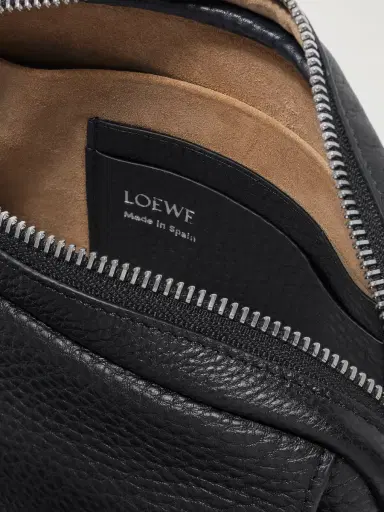 Loewe Pebble Full-Grain Leather Messenger Bag - Men | Thumbnail 5