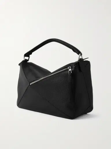 Loewe Puzzle Edge Large Logo-Debossed Full-Grain Leather Messenger Bag - Men | Thumbnail 3