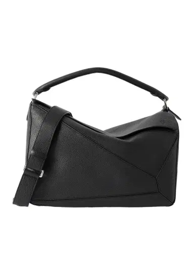 Loewe Puzzle Edge Large Logo-Debossed Full-Grain Leather Messenger Bag - Men | Thumbnail 1