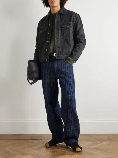 Loewe Anagram Logo-Appliquéd Denim Jacket - Men | Thumbnail 2