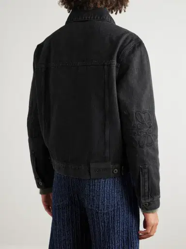 Loewe Anagram Logo-Appliquéd Denim Jacket - Men | Thumbnail 4