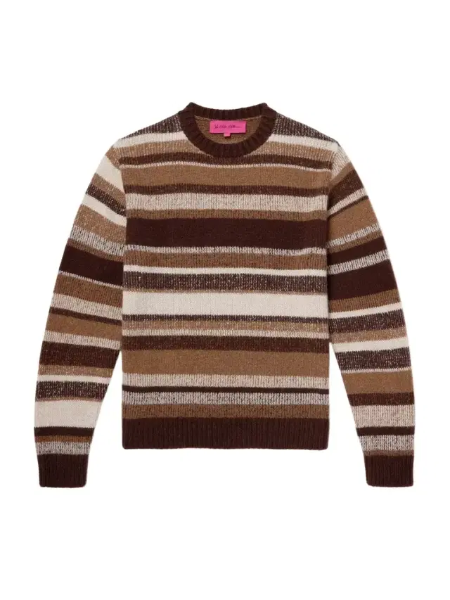 The Elder Statesman Striped Cashmere Sweater - Men