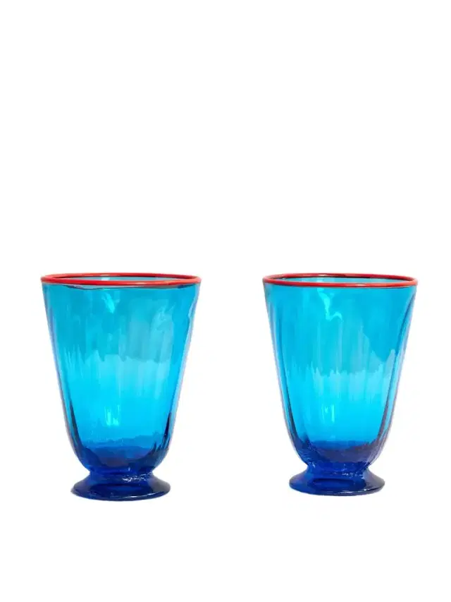 La DoubleJ Rainbow Set of Two Murano Glasses - Men