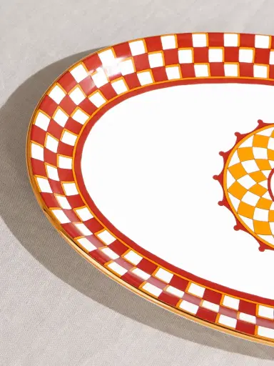 La DoubleJ Gold-Trimmed Painted Porcelain Platter - Men | Thumbnail 3 La DoubleJ Gold-Trimmed Painted Porcelain Platter - Men | Thumbnail 3