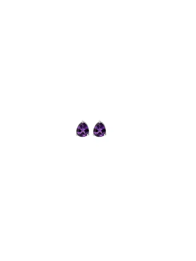 Wish Fine Jewelry 1.50ct Amethyst 18K Gold Dainty Stud Earrings