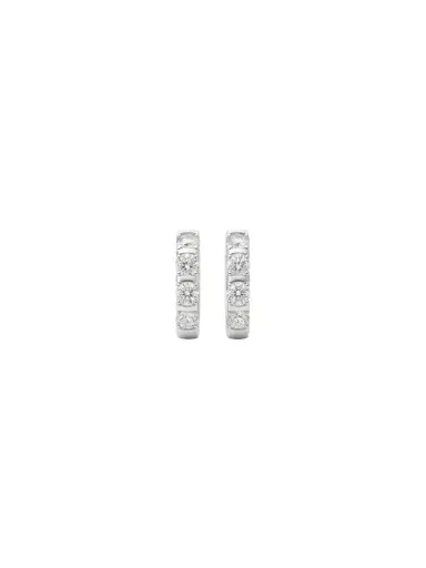 Wish Fine Jewelry 2.00ct Diamond 14K Gold Hoop Earrings | Thumbnail 2