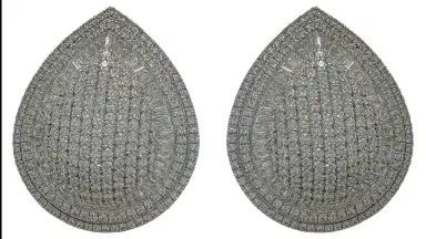 Wish Fine Jewelry 4.55ct Diamond 14K Gold Pear Earrings | Thumbnail 1