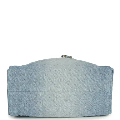 Chanel Chanel Medium 25 Hobo Bag Light Blue Washed Denim Antique Gold Hardware | Thumbnail 6 Chanel Chanel Medium 25 Hobo Bag Light Blue Washed Denim Antique Gold Hardware | Thumbnail 6
