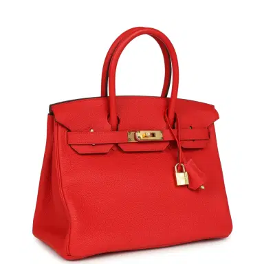 HERMÈS Hermes Birkin 30 Rouge de Coeur Togo Gold Hardware | Thumbnail 2 HERMÈS Hermes Birkin 30 Rouge de Coeur Togo Gold Hardware | Thumbnail 2