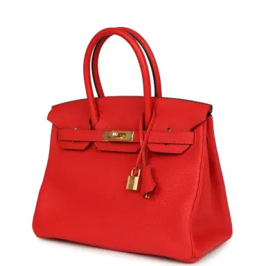 HERMÈS Hermes Birkin 30 Rouge de Coeur Togo Gold Hardware | Thumbnail 5 HERMÈS Hermes Birkin 30 Rouge de Coeur Togo Gold Hardware | Thumbnail 5