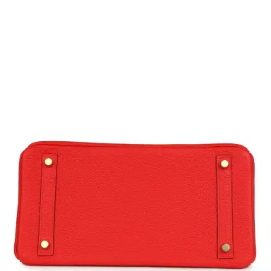 HERMÈS Hermes Birkin 30 Rouge de Coeur Togo Gold Hardware | Thumbnail 6 HERMÈS Hermes Birkin 30 Rouge de Coeur Togo Gold Hardware | Thumbnail 6