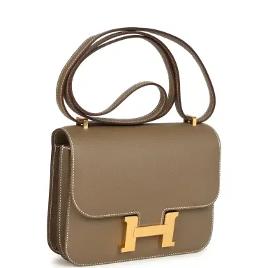 HERMÈS Hermes Constance 18 Etoupe Epsom Gold Hardware | Thumbnail 2
