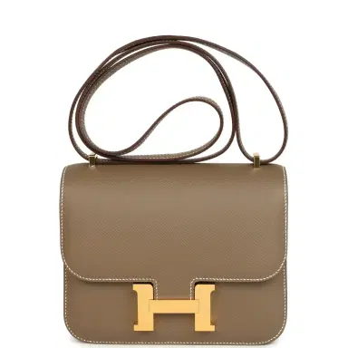 HERMÈS Hermes Constance 18 Etoupe Epsom Gold Hardware | Thumbnail 1