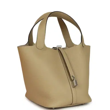 HERMÈS Hermes Picotin Lock 22 Trench Clemence Palladium Hardware | Thumbnail 2 HERMÈS Hermes Picotin Lock 22 Trench Clemence Palladium Hardware | Thumbnail 2