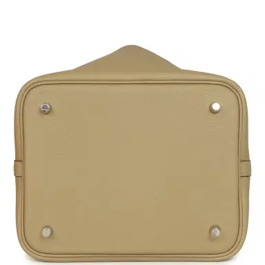 HERMÈS Hermes Picotin Lock 22 Trench Clemence Palladium Hardware | Thumbnail 6 HERMÈS Hermes Picotin Lock 22 Trench Clemence Palladium Hardware | Thumbnail 6