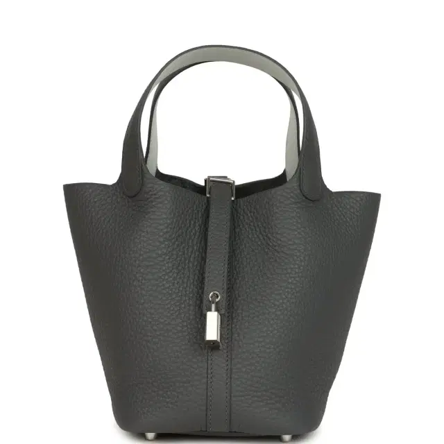 hermes Hermes Picotin Lock Eclat 18 Ardoise Clemence and Gris Platine Swift Palladium Hardware