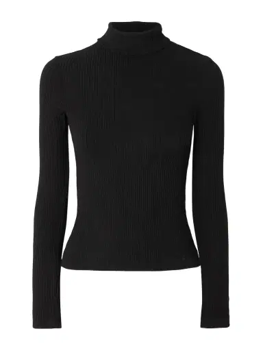 Citizens of Humanity Caradene Ribbed Stretch-lyocell Turtleneck Sweater | Thumbnail 1 Citizens of Humanity Caradene Ribbed Stretch-lyocell Turtleneck Sweater | Thumbnail 1