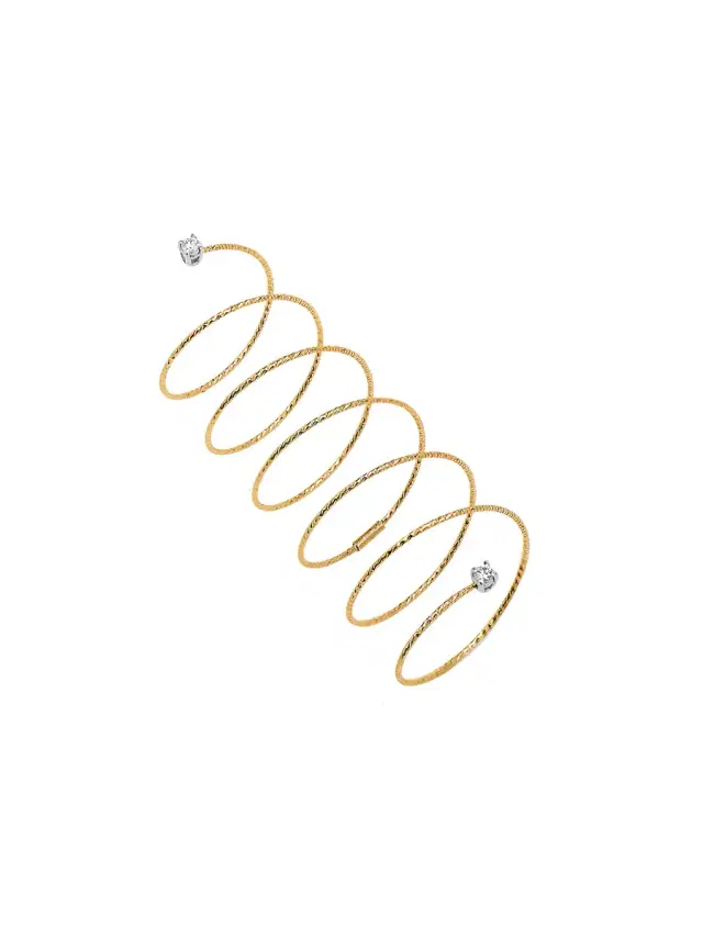 Ritique Wire Spiral Ring with Diamond