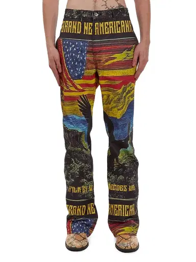 Who Decides War Men's Film Cotton Trousers - Size 40 | Thumbnail 2