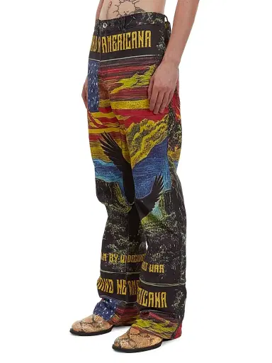 Who Decides War Men's Film Cotton Trousers - Size 40 | Thumbnail 3
