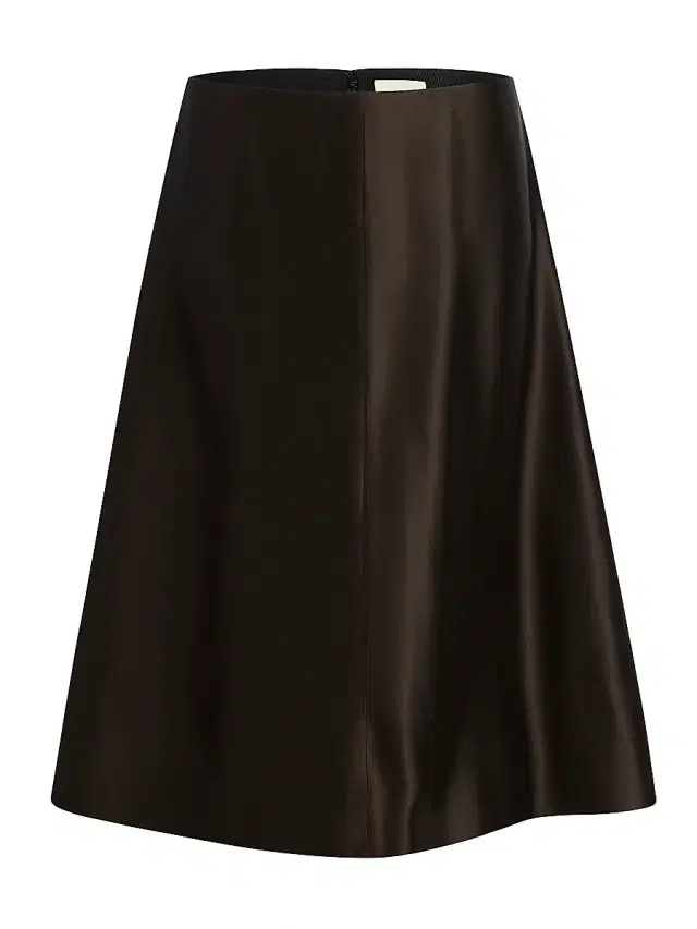 Women's Nania Satin Midi-Skirt - Bark