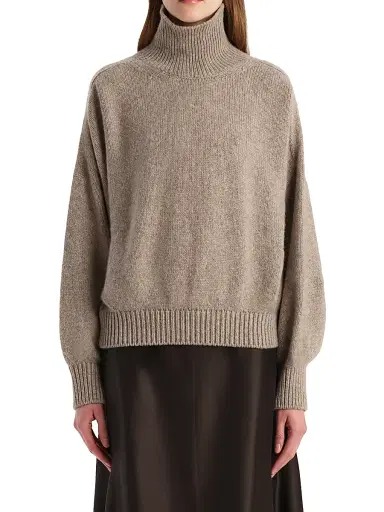 Khaite Women's Willem Cashmere Sweater - Sepia | Thumbnail 3 Khaite Women's Willem Cashmere Sweater - Sepia | Thumbnail 3