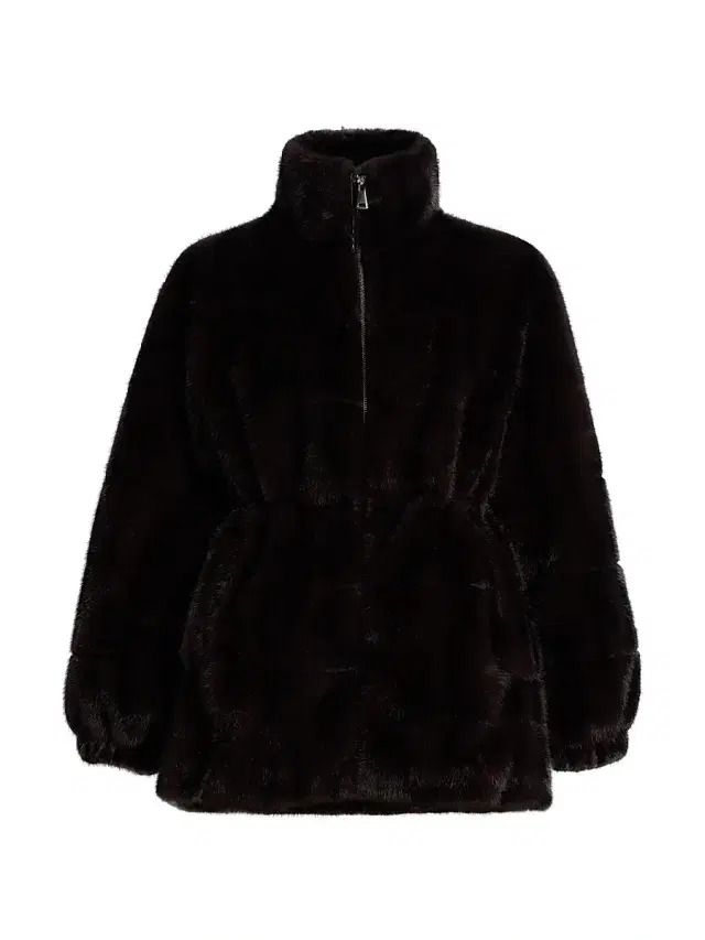 Elie Tahari Women's The Eliana Faux- Fur Zip-Front Coat - Striped Animal
