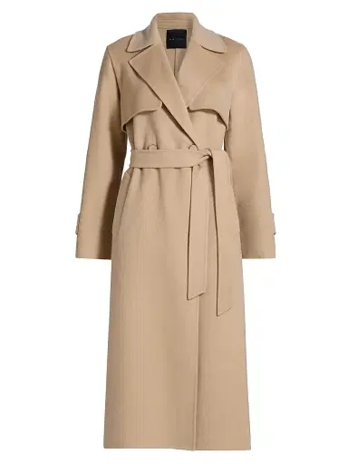 Elie Tahari Women's Ren Wool Double-Breasted Trench Coat | Thumbnail 1 Elie Tahari Women's Ren Wool Double-Breasted Trench Coat | Thumbnail 1