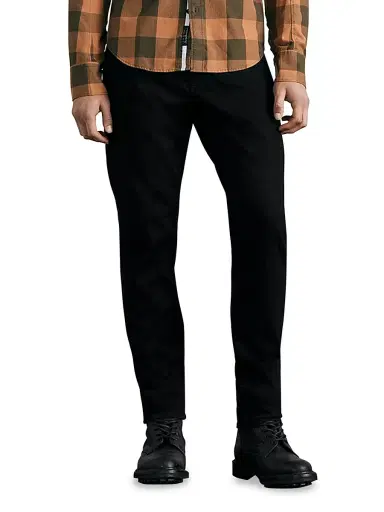 rag & bone Men's Fit-3 Authentic Stretch Slim-Fit Jeans - Black | Thumbnail 3