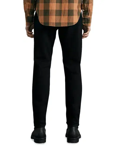 rag & bone Men's Fit-3 Authentic Stretch Slim-Fit Jeans - Black | Thumbnail 4