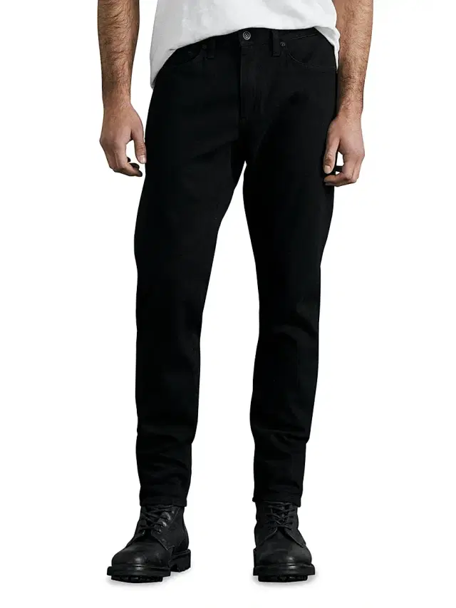 rag & bone Men's Fit-3 Authentic Stretch Slim-Fit Jeans - Black