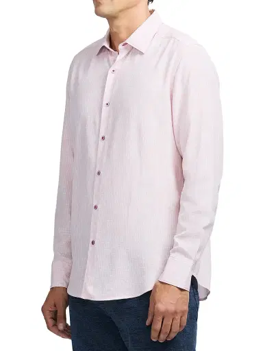 Robert Graham Men's Angola Plaid Button-Front Shirt - Pink - Size XXL | Thumbnail 4 Robert Graham Men's Angola Plaid Button-Front Shirt - Pink - Size XXL | Thumbnail 4
