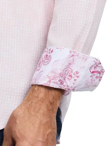 Robert Graham Men's Angola Plaid Button-Front Shirt - Pink - Size XXL | Thumbnail 6 Robert Graham Men's Angola Plaid Button-Front Shirt - Pink - Size XXL | Thumbnail 6