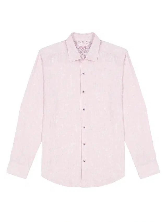 Men's Angola Plaid Button-Front Shirt - Pink