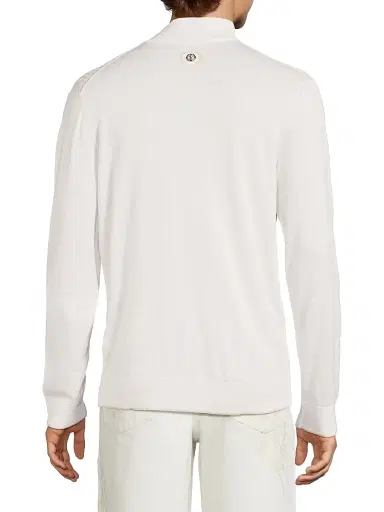 Stefano Ricci Men's Mock Turtleneck Sweater - White - Size 46 | Thumbnail 5