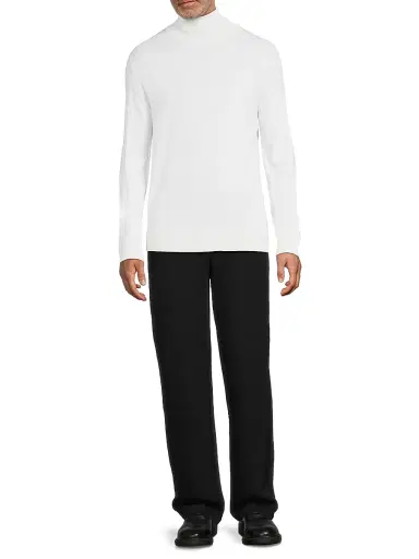 Stefano Ricci Men's Wool Turtleneck Sweater - White - Size 46 | Thumbnail 2 Stefano Ricci Men's Wool Turtleneck Sweater - White - Size 46 | Thumbnail 2