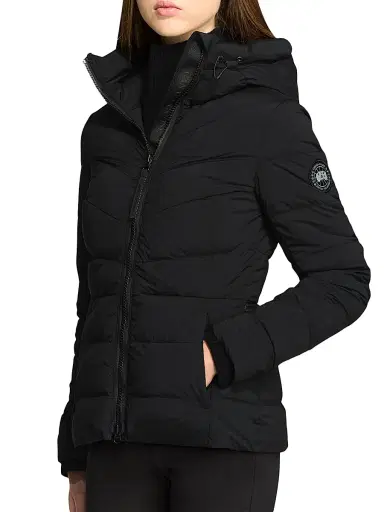 Canada Goose Women's Clair Chevron Quilted Slim-Fit Jacket - Black Noir - Size Medium | Thumbnail 3 Canada Goose Women's Clair Chevron Quilted Slim-Fit Jacket - Black Noir - Size Medium | Thumbnail 3