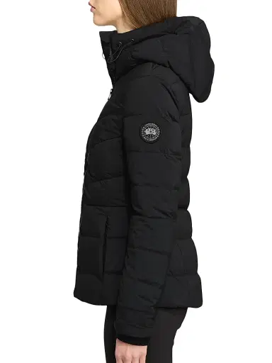 Canada Goose Women's Clair Chevron Quilted Slim-Fit Jacket - Black Noir - Size Medium | Thumbnail 4 Canada Goose Women's Clair Chevron Quilted Slim-Fit Jacket - Black Noir - Size Medium | Thumbnail 4