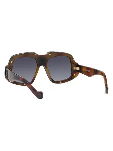 Loewe Men's Geometric Sunglasses - Dark Havana Gradient Smoke | Thumbnail 4 Loewe Men's Geometric Sunglasses - Dark Havana Gradient Smoke | Thumbnail 4