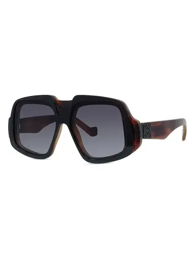 Loewe Men's Geometric Sunglasses - Dark Havana Gradient Smoke | Thumbnail 1 Loewe Men's Geometric Sunglasses - Dark Havana Gradient Smoke | Thumbnail 1