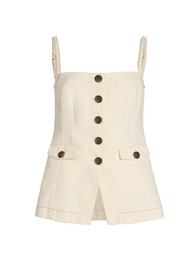 Toccin Women's Roxy Square Neck Cotton Vest -