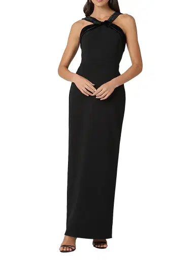Shoshanna Women's Gala Bow Column Maxi Dress | Thumbnail 2 Shoshanna Women's Gala Bow Column Maxi Dress | Thumbnail 2