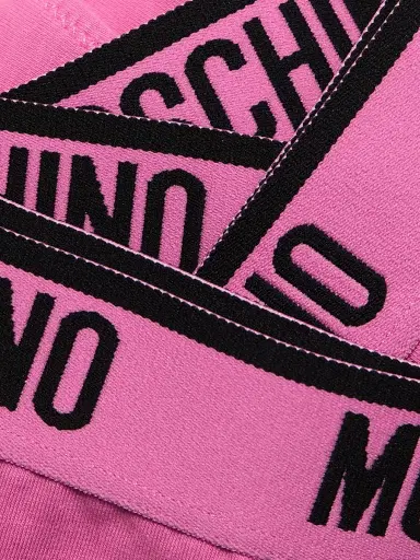 MOSCHINO Women's Intimo Donna 2-Pack Logo Thong Set - Fucsia - Size XS | Thumbnail 6