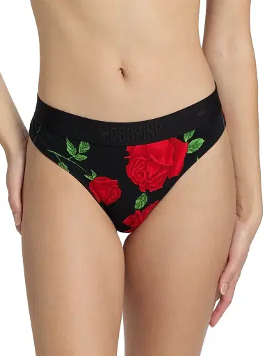 MOSCHINO Women's Intimo Donna Brief 2-Pack - Multi Black - Size Large | Thumbnail 3 MOSCHINO Women's Intimo Donna Brief 2-Pack - Multi Black - Size Large | Thumbnail 3