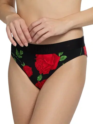MOSCHINO Women's Intimo Donna Brief 2-Pack - Multi Black - Size Large | Thumbnail 5 MOSCHINO Women's Intimo Donna Brief 2-Pack - Multi Black - Size Large | Thumbnail 5