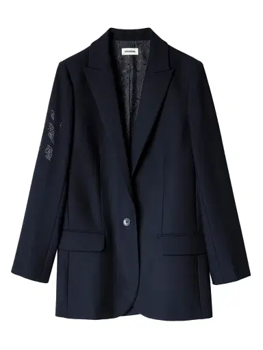 Zadig & Voltaire Women's Viva Arrow Blazer - Blue - Size Large | Thumbnail 1