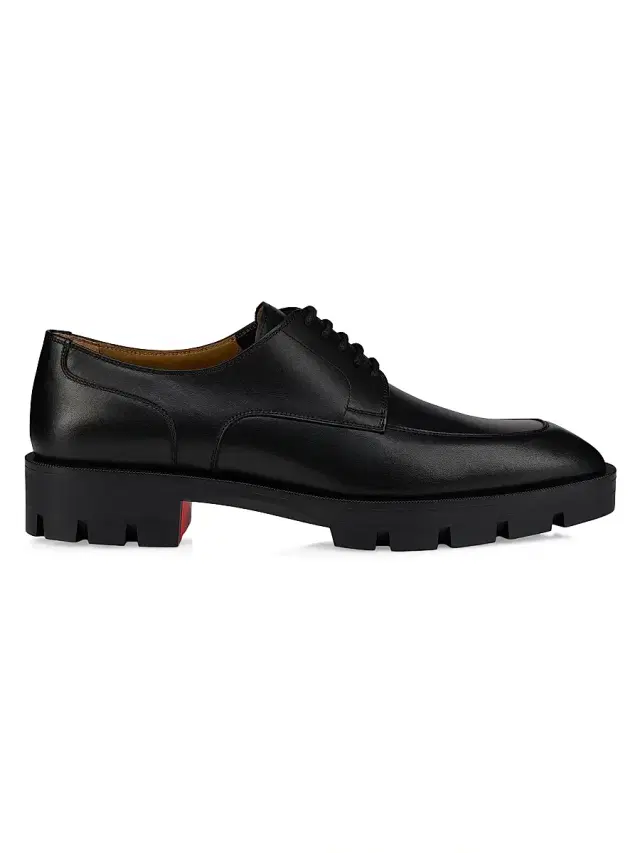 Christian Louboutin Men's Davisol Lion Derby Shoes - Black