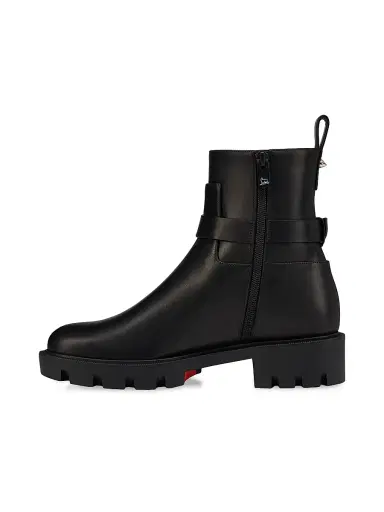 Christian Louboutin Women's Dianouchette Lug Leather Booties - Black - Size 11 | Thumbnail 4 Christian Louboutin Women's Dianouchette Lug Leather Booties - Black - Size 11 | Thumbnail 4