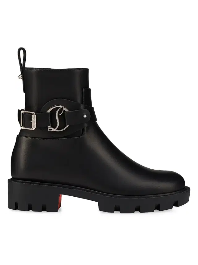 Women's Dianouchette Lug Leather Booties - Black - Size 11 Women's Dianouchette Lug Leather Booties - Black - Size 11